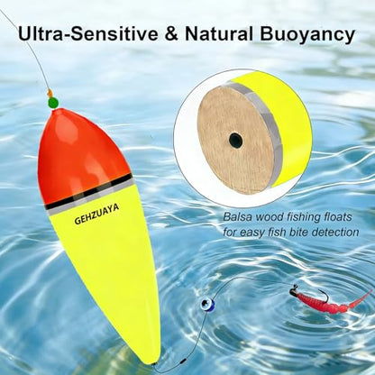 Slip Fishing Bobbers & Floats for Steelhead Float Rigs Versatile Float Rigs for Freshwater & Saltwater 1/3oz,1oz,1-3/4oz - size: 3.9in*4pcs
