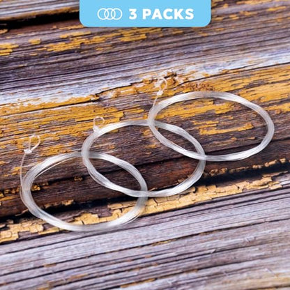 SF Pre-Tied Loop Fly Fishing Tapered Leader Nylon Clear Trout Freshwater Saltwater Bonefish Permit Bass Salmon Steelhead 7.5FT 9FT 10FT 12FT 15FT 0X 1X 2X 3X 4X 5X 6X 7X - size: 10FT-10LB, style: Saltwater Knotted 3-pack