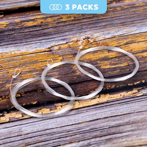 SF Pre-Tied Loop Fly Fishing Tapered Leader Nylon Clear Trout Freshwater Saltwater Bonefish Permit Bass Salmon Steelhead 7.5FT 9FT 10FT 12FT 15FT 0X 1X 2X 3X 4X 5X 6X 7X - size: 10FT-20LB, style: Saltwater Knotted 3-pack