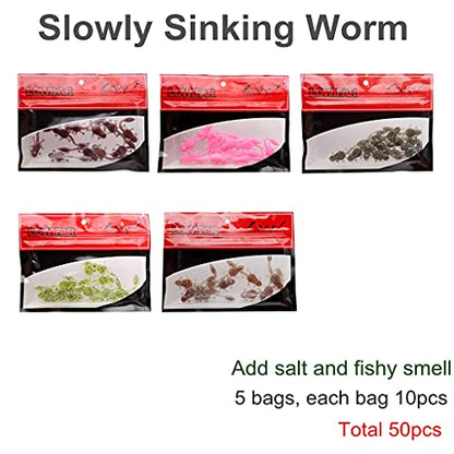 Soft Plastic Crawfish Bait Fishing Lure for Crappie, Bass, Bluegill, White Perch, Sunfish, Speckled Trout All Panfish Softlure Artificial Crayfish Lures Bait Drop Shot Rig Lure Slow Sinking - color: 5.5cm/1.1g - 50pcs