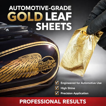LiME LiNE Spinnable Leaf Sheets – Automotive Grade for Custom Paint (Gold - 1000 Sheets) - color: Gold -1000