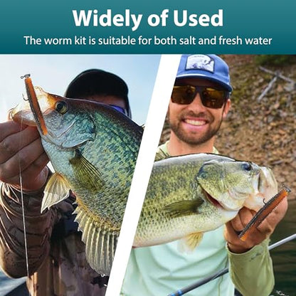 Senko Worms for Bass Fishing, Wacky Worms, Reaction Lure, Soft Plastic Bait for Ned rig, Fishing Lure Kit for Freshwater Bass - size: Senko02