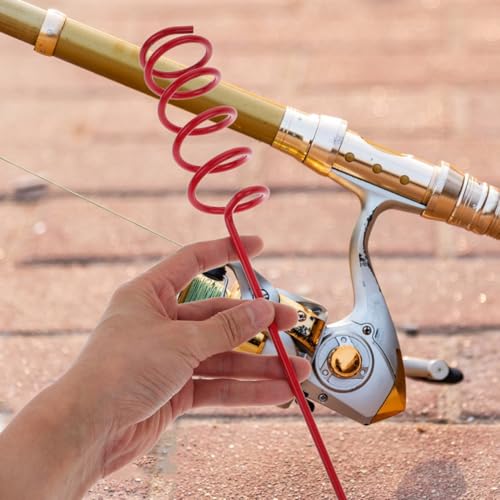 2 Pack Spiral Fishing Rod Holder for Ground Heavy Duty Metal Bank Fishing Rod Holder Support for Shore Beach Sea and Lake Upright Stand for Most Rods
