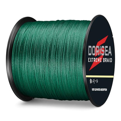 Extreme Braid 100% Pe Moss Green Braided Fishing Line 109Yards-2187Yards 6-550Lb Test Fishing Wire Fishing String Incredible Superline Zero Stretch - size: 100m/109Yards 30lb/0.26mm