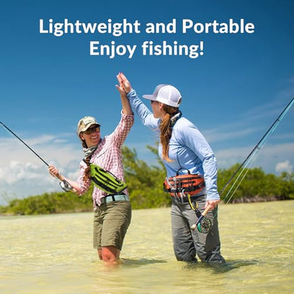 THKFISH Fishing Waist Pack, Fishing Tackle Bag Waterproof Fanny Pack for Women & Men Portable Sling Bag - color: Green Camo-REGULAR