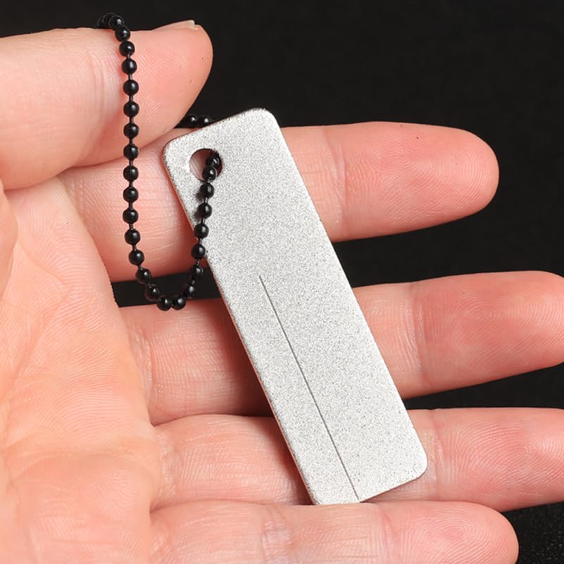 Healifty 2Pcs Pocket Whetstone Sharpening Stone Mini Portable Outdoor Sharpener for Compact Grinding Tool for Camping Pocket Carry 2.51 X 0.74 X 0.07 in