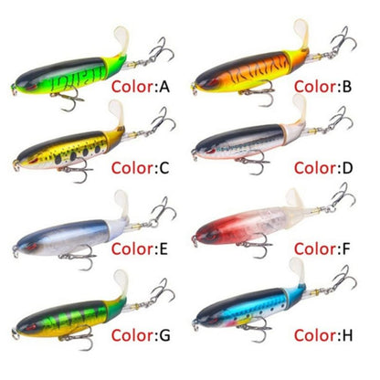 Bass Fishing Lures 3.94 Inch Artificial Hard Bait with Rotating Tail for Sea Bass Pike Aspius Perch Fishing Tackle Accessories