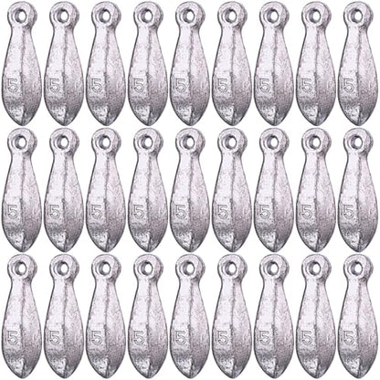 27 Pcs Bank Sinker Fishing Sinkers Weights Bank Weights for Ocean Saltwater Freshwater Surf Bass Catfish Fishing Casting Gear Tackle - size: 5 oz