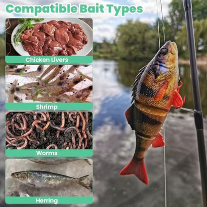 3 PCS Elastic Invisible Fishing Thread, 0.1/0.2 mm Length Length 656 Feet per Spool Clear Fishing Bait String Keeping Bait On Hook for Salmon Sturgeon Catfish