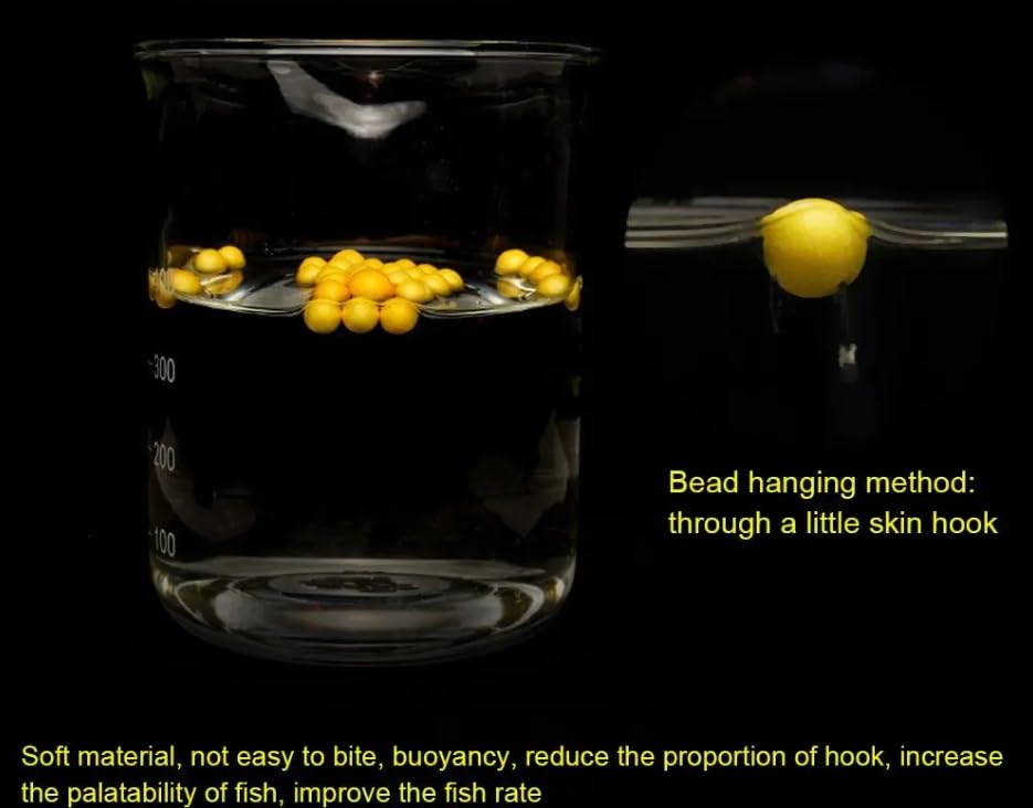 100-Piece Bottled Foam Fishing Floats & Corn-Flavored Carp Floating Soft Baits - Scented Round Lures, TPE Buoyancy Ball Artificial Baits, Trout Swimbaits 8mm 10mm 14mm - size: 10mm 100pcs
