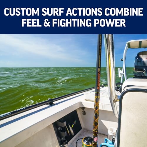 Penn Squadron IV Surf Spinning Rod - size: 8' - Medium - 12-20lb - 2pc, style: Squadron III