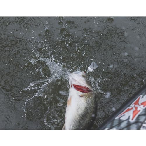 BUCKEYE LURES G-Buzz Single Bladed Buzzbait - Durable Fish-Catching Topwater Lure for Bass Fishing - color: Red w/ Nickel, size: 1/2