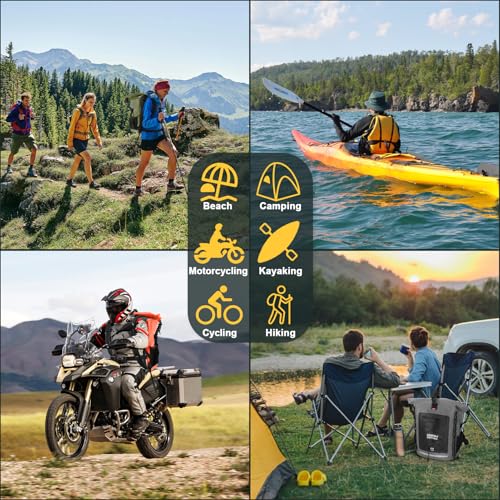 OSAH DRYPAK Waterproof Backpack Dry Bag 25L/35L/55L/85L – Heavy Duty Roll-Top Hiking Backpack Sack Keeps Gear Dry for Travel, Kayaking, Boating, Camping, Rafting and Fishing - color: Black, size: 25L