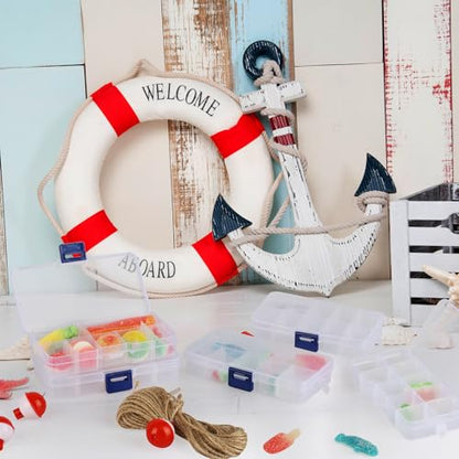 30 Pcs Fishing Candy Tackle Boxes Party Favors Small Tackle Box with Fishing Bobber for Fishing Theme Decorations (30)