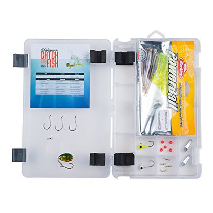 Shakespeare Catch More Fish Spinning Reel and Fishing Rod Combo with Kit - color: Walleye, style: Old Model