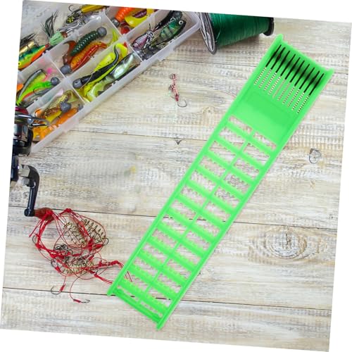 GANAZONO Fishing Accessory Tool Snelled Hooks Holder Line Winder Board Bass Hooks Lure Retriever