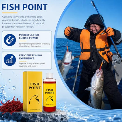 2026 Upgraded Concentrated Fish Attractant Liquid, 100ml Powerful Fish Point Liquid Bait for Trout, Panfish and More, Enhances Scent & Improves Biteresponse - color: 4PCS