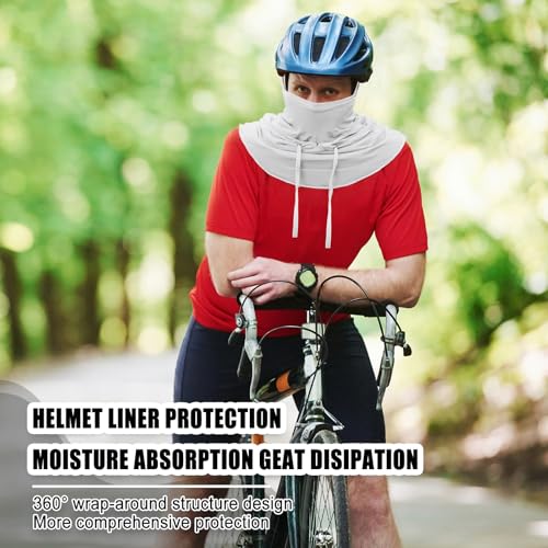 Frienda 6/9/12 Pcs Balaclava Ski Mask UV Protection Hood Breathable Full Head Mask Face Cover for Men Women Cycling Fishing - color: White