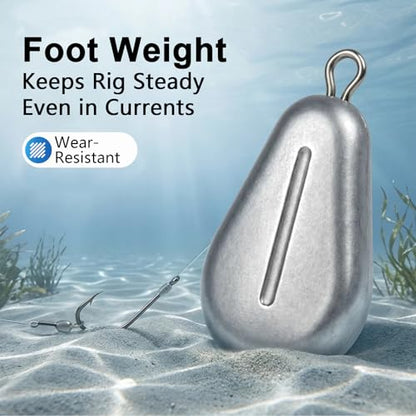 10pcs Fishing No-Roll Sinker Fishing Lead Weights Fishing Sinker Weights Assorted 10g 30g 50g Olive Heart Bass Casting for Catfish Rig, Surf Fishing - style: 10g/0.35oz-10pcs