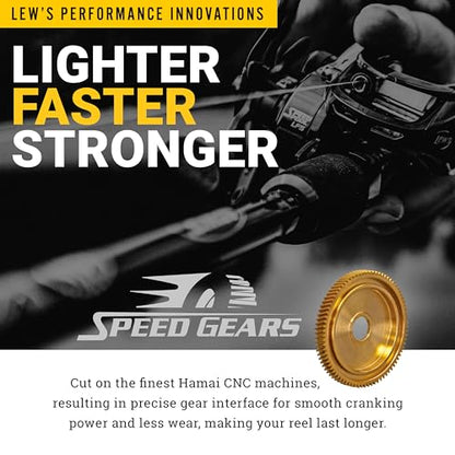 Lew's Hypersonic Spinning Reel and Fishing Rod Combo, IM6 Graphite Rod with Fast Action, 3+1 Bearings, 5.1:1 Gear Ratio, Speed Lube - size: 6'0"