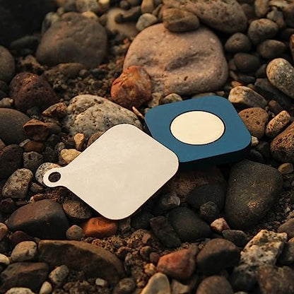 Cling Fishing Products Mag Grab® Mini – Compact Magnetic Fly Holder/Fly Patch & Organizer for Fly Fishing Vest, hat, Waders and Fishing Packs (Toothy Trouble, Blue) - color: Blue, style: Toothy Trouble