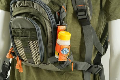 Loon Outdoors Top Ride Powder Dry Fly Floatant with Kingfisher Dry Shake Holder - color: Fall Run Brown Trout