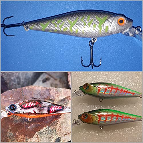 Blank Unpainted Minnow Crankbait Topwater Lipless Jerkbait Fishing Lures - color: UPC723P10