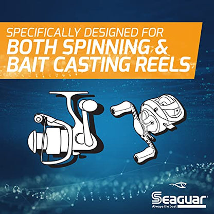 Seaguar InvizX Multi-Species Fishing Line for Casting, Live Bait, Freshwater, 100% Fluorocarbon, Clear, Multiple Sizes - size: 8lbs/1000yds