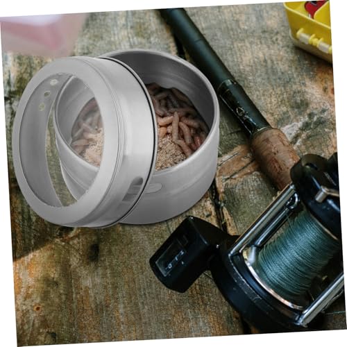 SUPVOX Fishing Bait Box Bloodworm Holder Live Bait Case Compact Portable Multi-Compartment