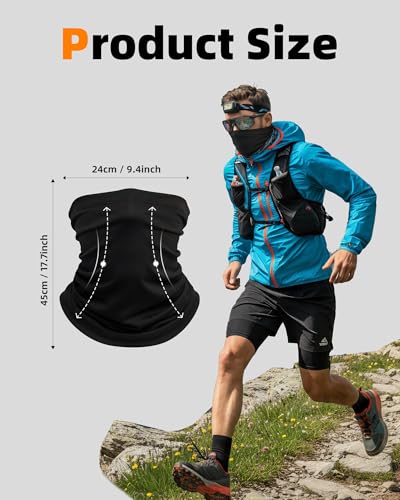 Xeoxarel Neck Gaiter, 7 Pack Cooling UV Protection, Bandana Face Mask Scarf for Men and Women - color: 3 Black, 2 Dark Grey, 2 Light Grey