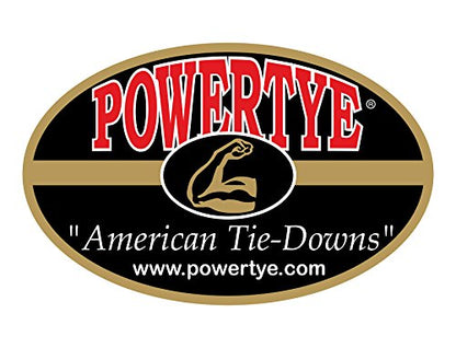 PowerTye 15in x 30in EXTREME Duty Cargo Net with 5mm Premium Elastic - 3in x 3in Mesh and Rubber-Tipped Super Strong Metal Hooks - Black