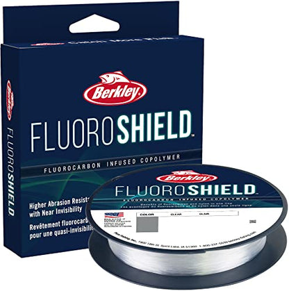 Berkley FluoroShield Fluorocarbon Fishing Line, Clear - size: 300yd, style: 17lb Test