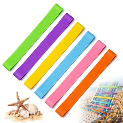 6 Pack Beach Towel Bands, Pool & Cruise Chair Essentials, Towel Bands for Cruise Chairs, Stretch Towel Holder Clips