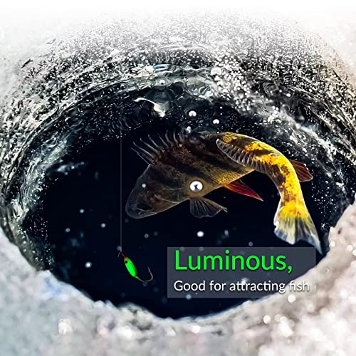 THKFISH Ice Fishing Lures Ice Fishing Jigs Ice Fishing Gear Hard Fishing Lures and Jigs Walleye Ice Fishing Kit Crappie Panfish Pike Jigs,14/26/40PCS - color: B-40PCS