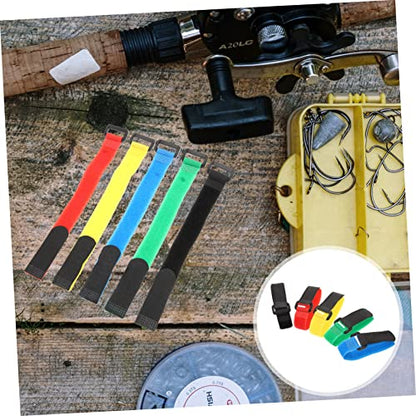 10pcs Fishing Rod Wraps Lightweight Fishing Pole Straps for Easy Organization Convenient for Outdoors Bands for Transporting Rods