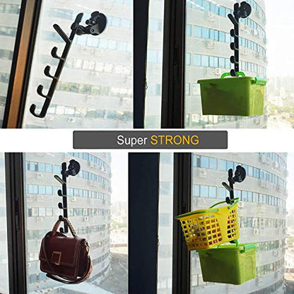 Adjustable Fishing Pole Rack & Holder - Vehicle & Boat Storage for Car, Truck, SUV & RV - Suction Cup Mounted - No Rods Included - 1 Pair