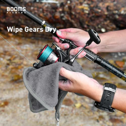 Booms Fishing B0T Microfiber Fishing Towel with Clip, 3 Pack Gray - color: Gray_3 Pack