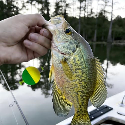 12 Pcs Fishing Bobbers Floats,Snap-on Fishing Bobber Fishing Float Corks Weighted Bobbers for Fishing Crappie Panfish Bluegill Trout - size: Ball