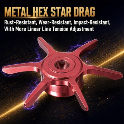 Sougayilang Upgraded DC Baitcasting Reel with Digital Control Braking, Carbon Fiber Handle, 7+1 Stainless Steel Bearings, 7.2:1 Gear Ratio, Brass Gear, Audible Drag Clicker - color: Left Handed