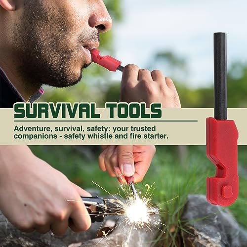 MOSSY OAK Multitool, 19-in-1 Stainless Steel Multi Tool Pliers, Survival Tools with Fire Starter, Window Breaker, Whistler, Self-locking EDC Gear with Sheath for Outdoor, Survival, Camping, Hiking - style: 19-in-1 with Fire Starter & Whistle