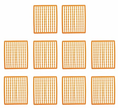 752/1000 Pcs Carp Fishing Hair Rig Extender Boilie Bait Stops Boilie Stopper Carp Fishing Tackle - color: Orange(1000pcs)