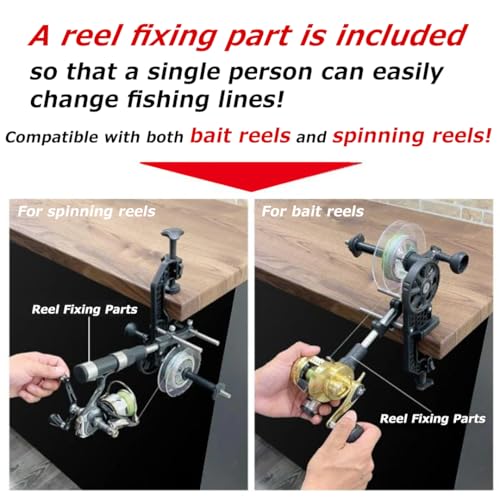 [DRESS Japan] DRESS EVO Maximum Line Spooler – Fishing Line Spooler Fast Fishing Line Winding & Recycling Tool Compatible with Most Reels Beginner Friendly Easy to use【Imported from Japan】