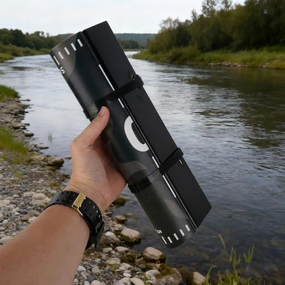 Bump Board Fishing Ruler, 120cm x 30cm Fish Measuring Board with Bump Plate, Waterproof Roll-Up Fish Measuring Mat for Boat, Kayak, Lake & Shore Fishing