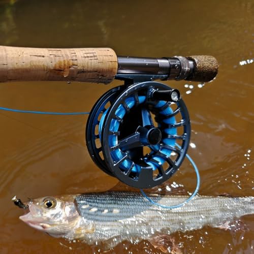 Raprance Fly Fishing Reel - CNC Aluminum Alloy, Ultra-Light, Instant Spool Change Side Button, for Freshwater/Saltwater (Matte Gunmetal Gray) - size: 5/6wt