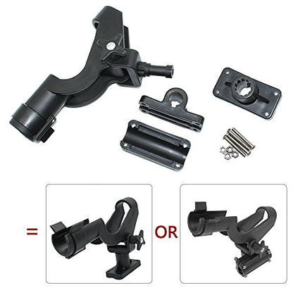 Fishing Rod Holder Boat Rod Holder Large Clamp Opening 360 Degree Adjustable Fishing Rod Racks Fishing Pole Holder for Kayak Boat Dock