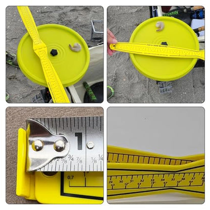 Foldable Fishing Ruler Fish Measuring Board Measure Device Fishing Tool Fish Measuring Ruler