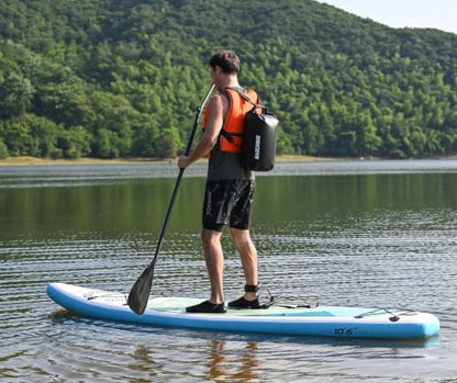 MARCHWAY Floating Waterproof Dry Bag Backpack 5L/10L/20L/30L/40L, Roll Top Sack Keeps Gear Dry for Kayaking, Rafting, Boating, Swimming, Camping, Hiking, Beach, Fishing - color: Black, size: 20L