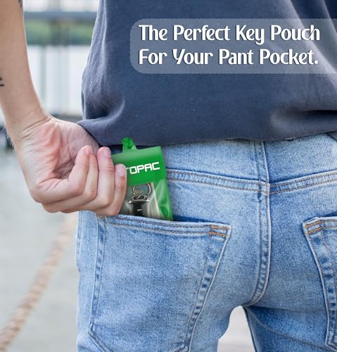 Waterproof Car Key FOB Pouch Submersible Dry Bag Holder for ID Credit Cards Cash Keys Case Swim Surf Floating Wallet - color: Green
