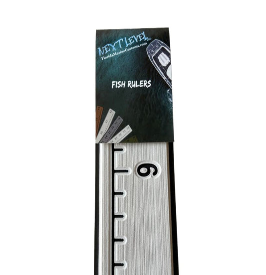 Next Level Inc. | Fish Ruler | SeaDek | 36 inch Fish Measurement Tool | Perfect for Boats and Kayaks | Cool Gray/Black - color: Cool Gray/Black