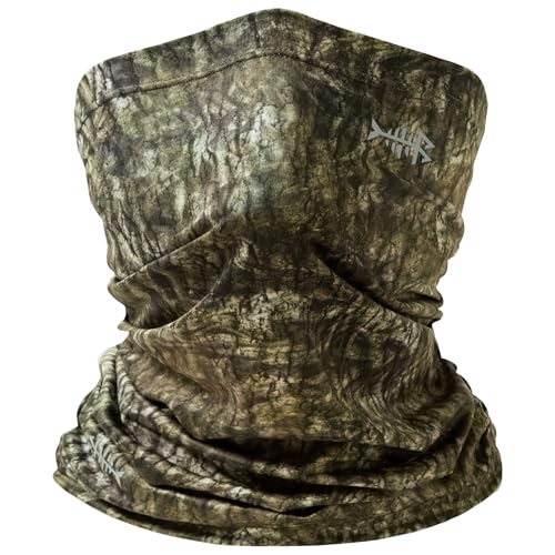 BASSDASH UPF 50+ UV Sun Protection Neck Gaiter Fishing Mask Hunting Kayaking Hiking Cycling Ski Sports - color: Moss Wood